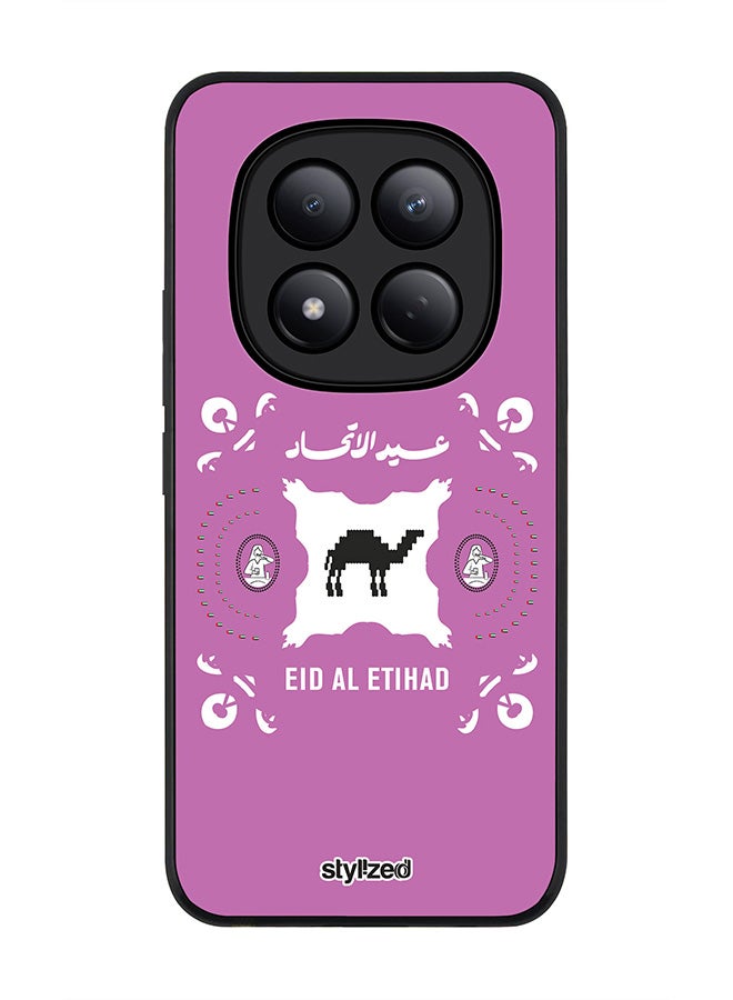 For Xiaomi Redmi Note 15 Pro 4G Case,Slim fit Camera Protection, Shockproof Thin Phone cover  - Eid Al Etihad 53 National Day Purple