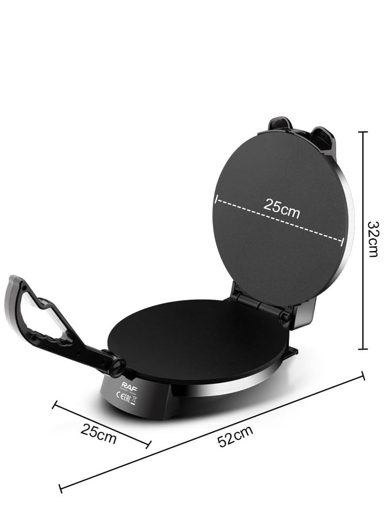 آر إيه أف صانعة روتي كهربائية من راف R509، مزودة بلوحة غير لاصقة، بقوة 1800 واط، مع تسخين مزدوج الجوانب - Image 4