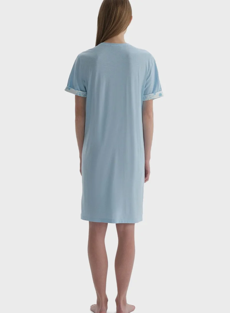 dagi Printed Knitted Nightdress