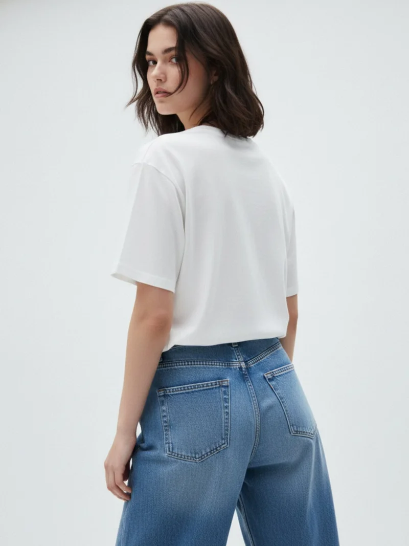 Outzidr  White Graphic Oversized T-Shirt for Women | Best Price UAE