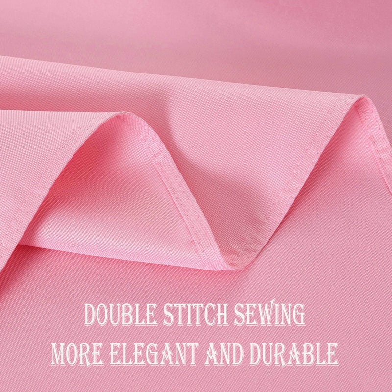Kaipho Pink Rectangle tablecloth مقاومة للماء مقاومة للبقعة مقاومة للتجاعيد طاولة خالية من القماش 210GSM البوليستر القابل للمساو - Image 4