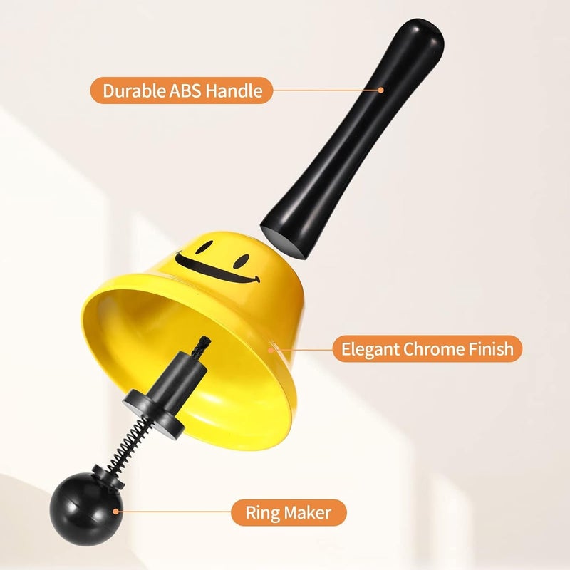 X spring Call Bell, 2 Pack Service Bell Dinner Desk Bell For The Porter Kitchen Restaurant Bar Hotel Schools, Dog Training Bell, Game Bell, Kitchen Bell, Loud Bell For Olds, Children - Image 2