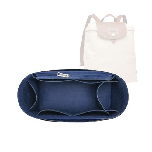 Lckaey Bag Organizer for Le Pliage Backpack - Felt Knapsack Purse Insert - Y083 Blue - Image 2