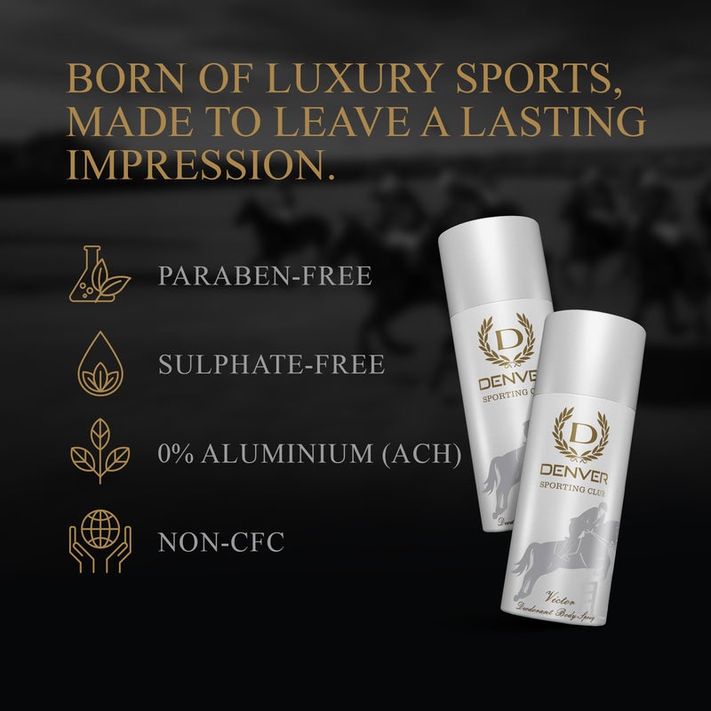 DENVER Sporting Club Victor Deo for Men - (165ML) | Long Lasting Deodorant Body Spray for Men - Image 5