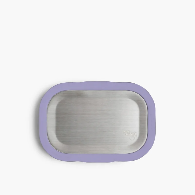 Citron Citron Solid Lunch Box in Purple for Kids
