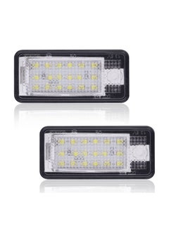 SYOSI 18 SMD Bulb Number Plate Lights, 2PCS Bright LED License Plate Lamps LED License Plate Light Lamps Car License Plate LED Lights LED SMD Bulbs for Audi A3 S3 A4 S4 A6 S6 A8 S8 Q7 RS4 Xenon White  - Image 1