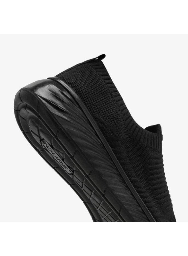 NDURE Men's Ultra-Bounce Slip-On Lightweight Sneakers, Black - Image 4