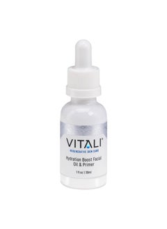 Vitali Hydration Boost Facial Oil & Primer: Premium Age Reducing Fast-Absorbing and Non-Irritating Oil for Sensitive Dry Skin - 1 fl. oz.