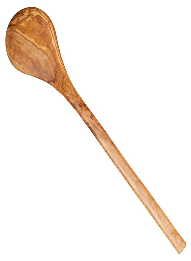 Thirteen Chefs 12 Inch Olive Wood Round Spoon, Natural and Organic Olivewood for Pasta, Mixing - Quality Handmade Wooden Kitchen Gift - Image 3