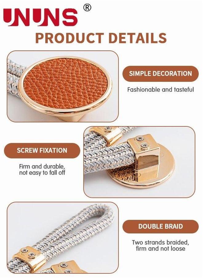 UNUNS 4-Piece Curtain Tieback,Curtain Buckle With Hanging Nail-free Buckle,Decorative Knot Holdbacks For Curtains,Living Room,Office Window Drapery - Image 5