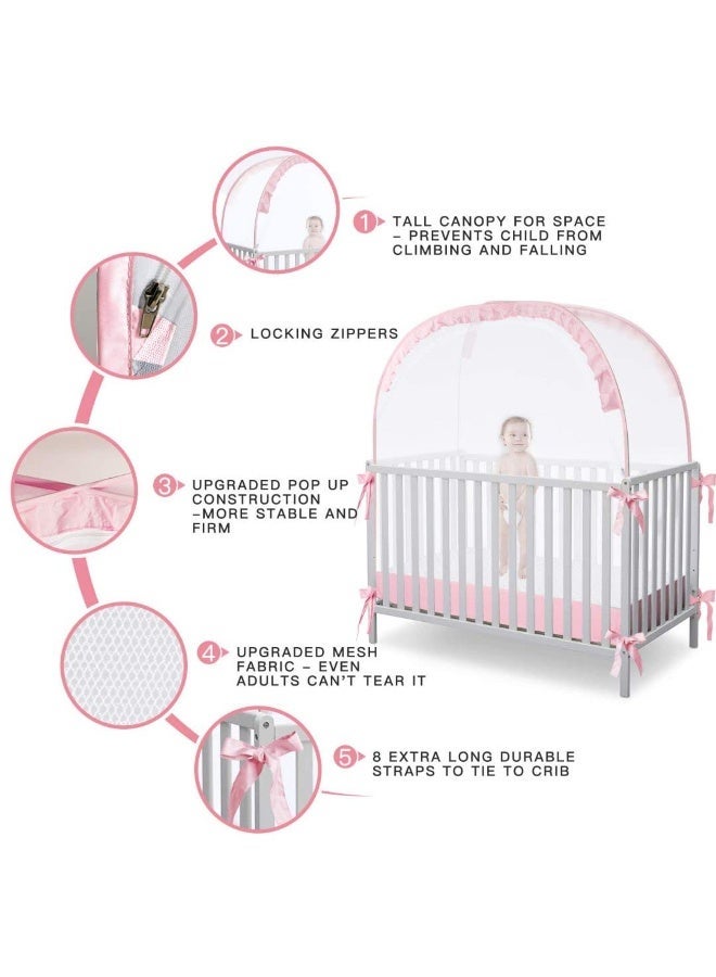 GUDOO Folding baby mosquito net sleeping mosquito net insectproof crib net portable bed tent with Durable Breathable Net Double Zipper suitable for cribs - Image 2