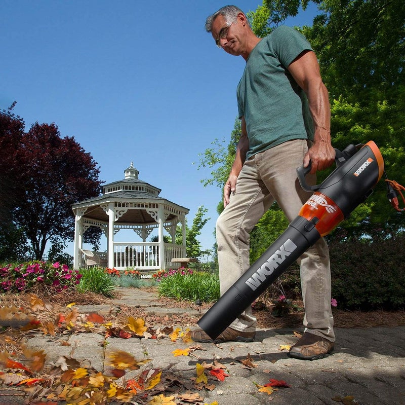 WORX WG520 12 Amp Turbine 600 Electric Leaf Blower - Image 2