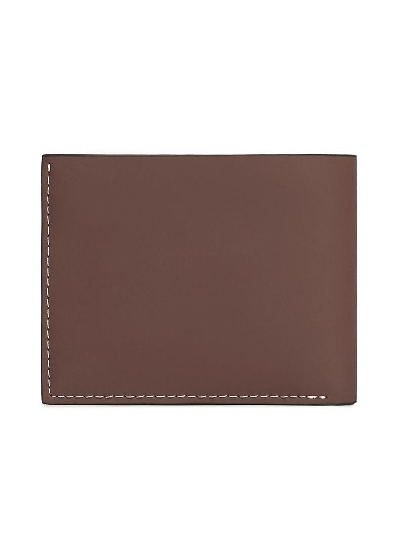 RAHALA - RA104 Genuine Leather Multiple Card Slots Casual Bifold Wallet - Brown - Image 1