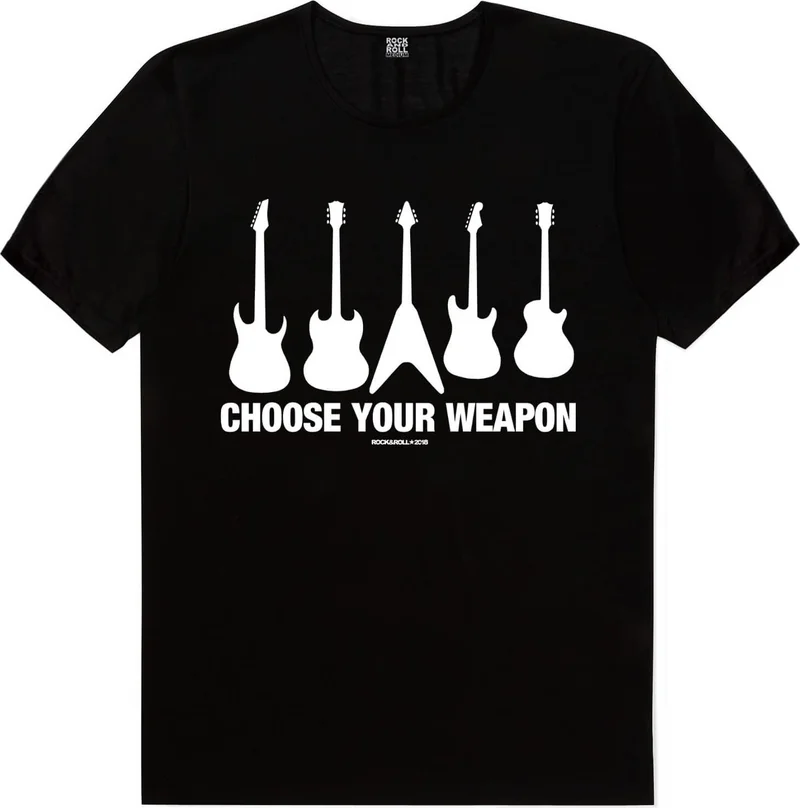 Rock&Roll Pick Your Guitar Black Short Sleeve Women's T-Shirt