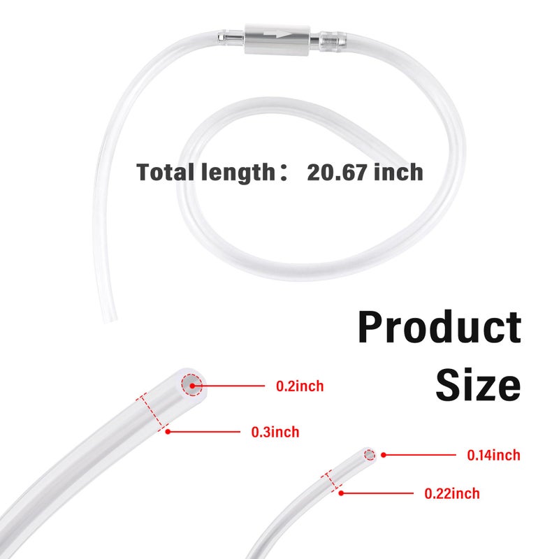 Generic KIFIDAN Motorcycle Brake Bleeder Hose,One Way Check Valve Brake Fluid Bleeder Kit with Tube & Clamp,Universal Motorcycle Accessories Brake System Bleeding Tools for Clutch,Hydraulic Brake  - Image 2