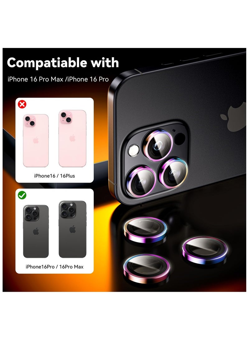 General For iPhone 16 Pro / 16 Pro Max Camera Lens Protector - Case Friendly, Tempered Glass Screen Protector, Scratch Resistant, Space Titanium Military Grade Drop Protection, Coloured Titanium  - Image 2