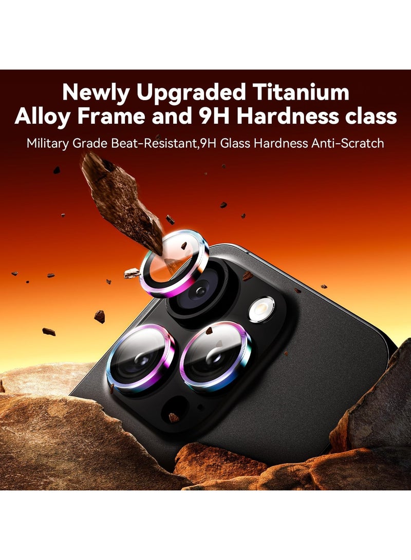 General For iPhone 16 Pro / 16 Pro Max Camera Lens Protector - Case Friendly, Tempered Glass Screen Protector, Scratch Resistant, Space Titanium Military Grade Drop Protection, Coloured Titanium  - Image 4