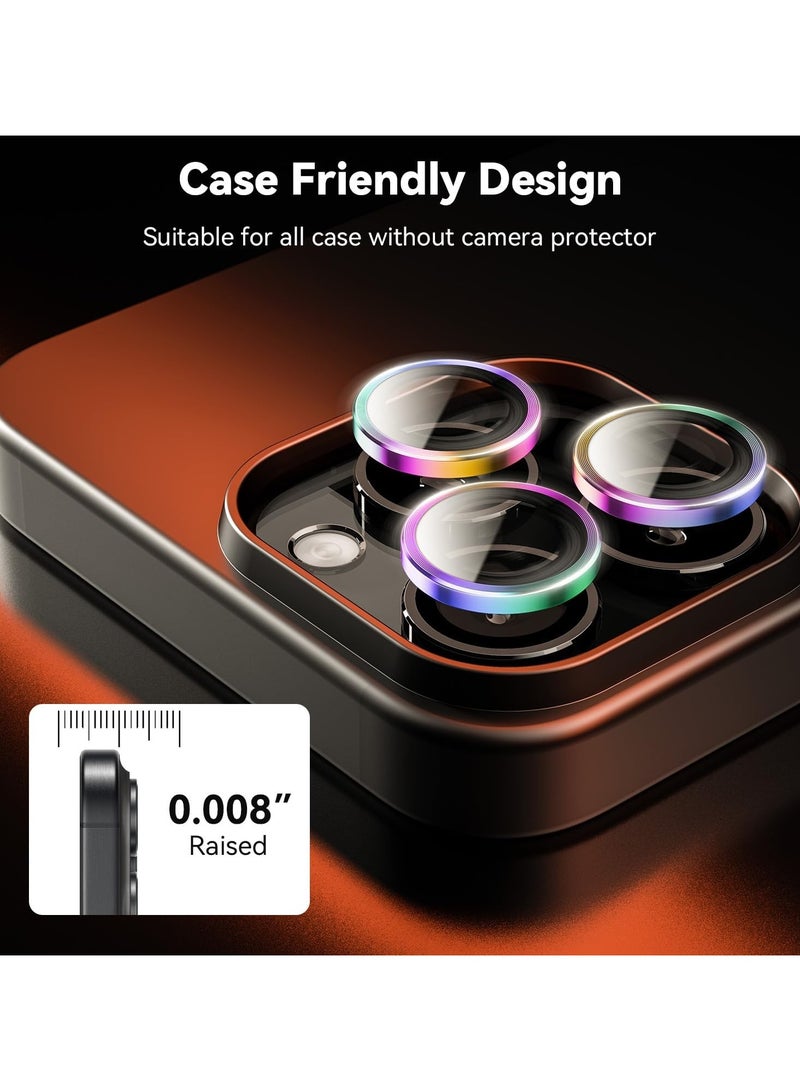 General For iPhone 16 Pro / 16 Pro Max Camera Lens Protector - Case Friendly, Tempered Glass Screen Protector, Scratch Resistant, Space Titanium Military Grade Drop Protection, Coloured Titanium  - Image 5