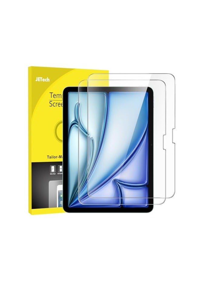 Jetech Screen Protector for iPad Air 11-Inch M2 (2024), 9H Tempered Glass Film, HD Clear, 2-Pack - Image 1