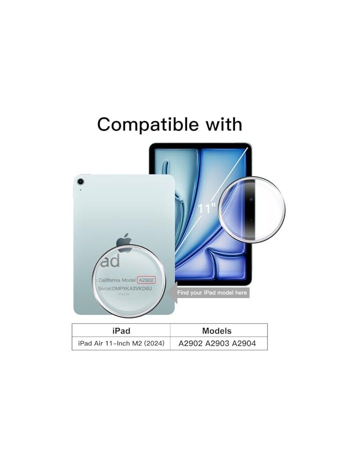 Jetech Screen Protector for iPad Air 11-Inch M2 (2024), 9H Tempered Glass Film, HD Clear, 2-Pack - Image 2