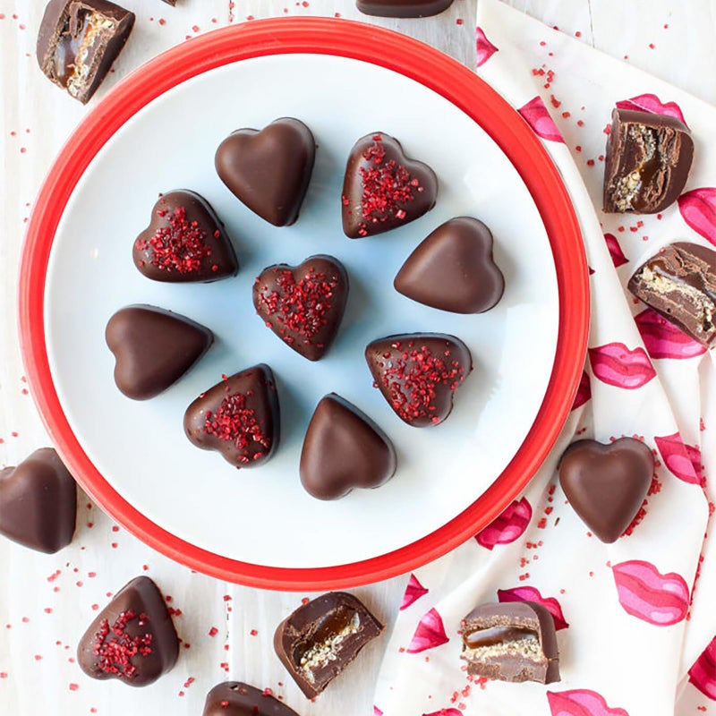 EDUEE Heart Chocolate Molds Valentine's Candy Molds 3 pcs Silicone Heart Mold for Resin Jelly Ice Cube Cupcake Cake Topper Decoration - Image 5