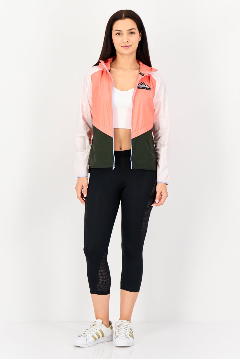 Nike X Trail Women Sportswear Fit Long Sleeve Windbreaker Jacket, Colorblock - Image 4