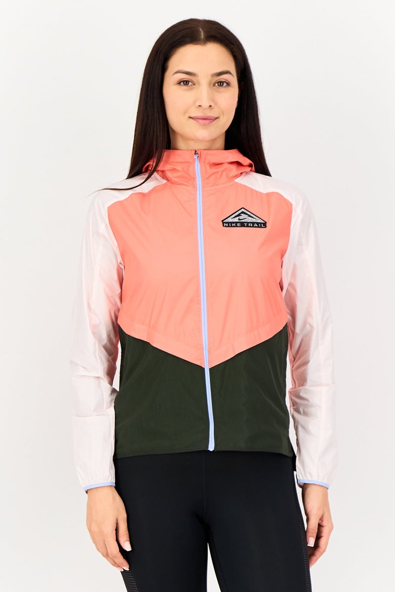 Nike X Trail Women Sportswear Fit Long Sleeve Windbreaker Jacket, Colorblock - Image 1