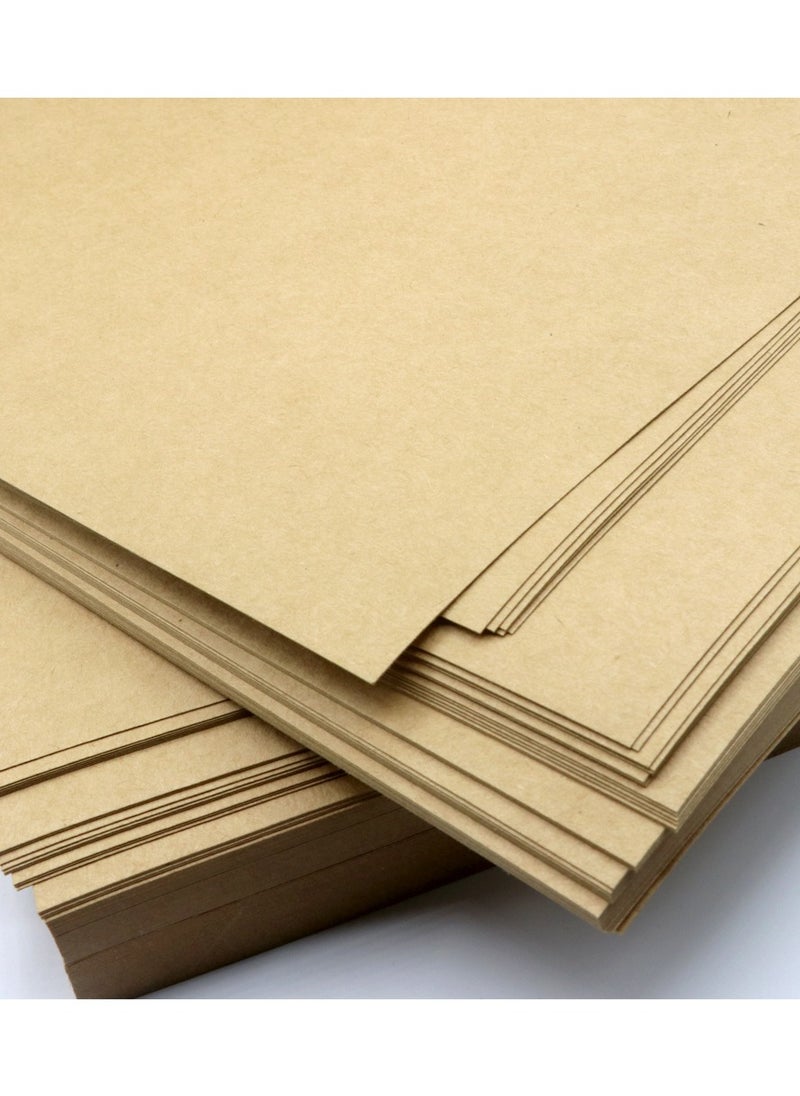 firstnock A4 Size Kraft Paper 50 Sheets Bundle - 160 GSM Brown Paper for Craft Making, Gift Wrapping, Painting, Office & Student Use  - Image 3