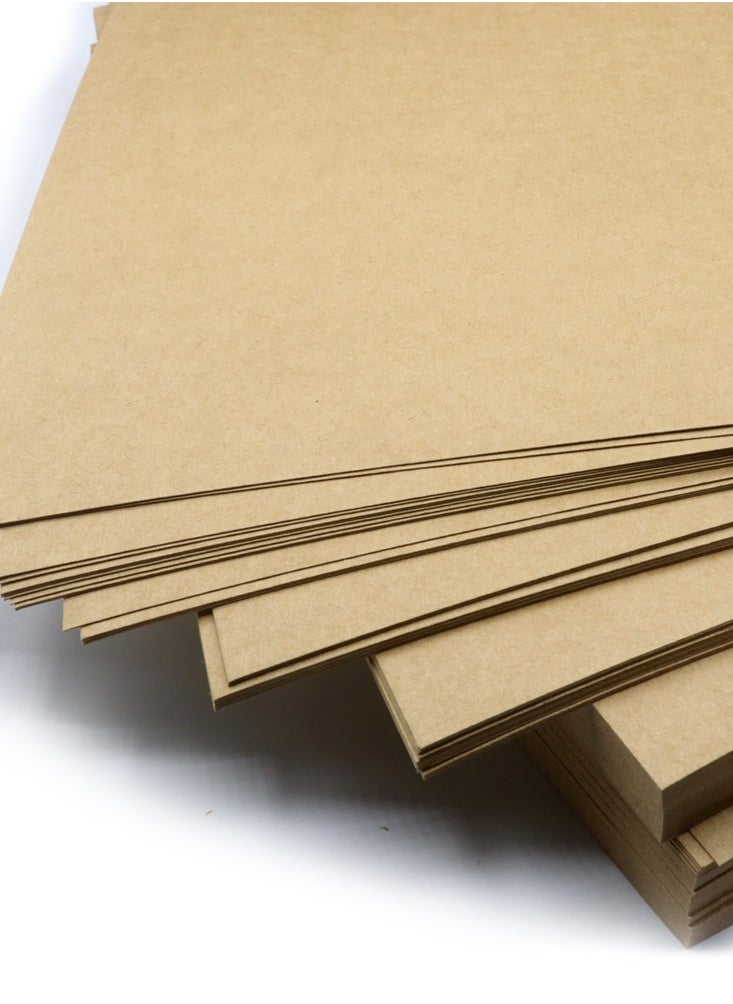 firstnock A4 Size Kraft Paper 50 Sheets Bundle - 160 GSM Brown Paper for Craft Making, Gift Wrapping, Painting, Office & Student Use  - Image 1