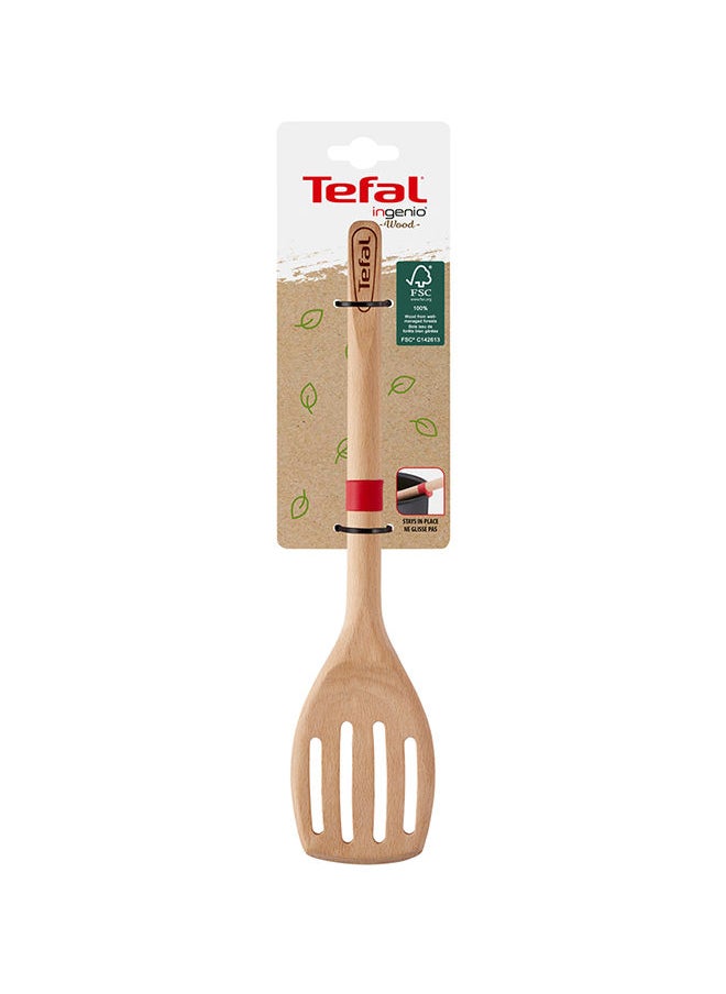 Tefal - Ingenio Wood Corner Spatula - Image 1