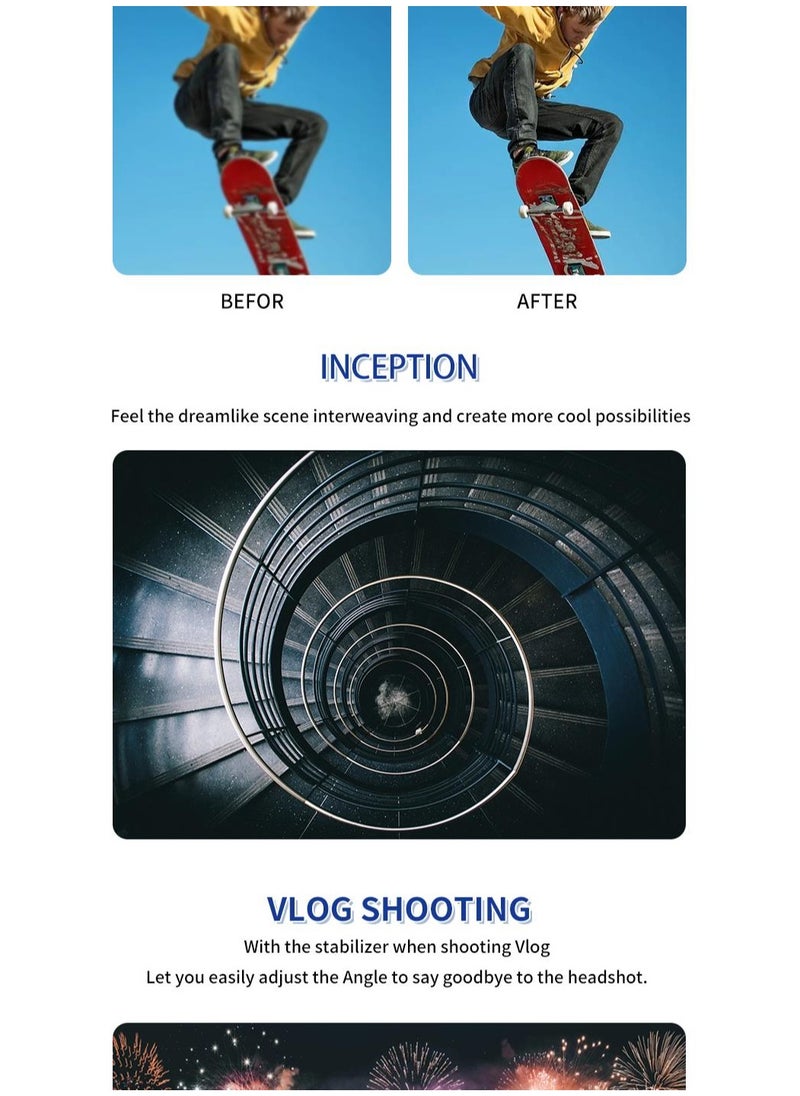 F5Plus Gimbal Stabilizers With Mobile Phone Camera Supports