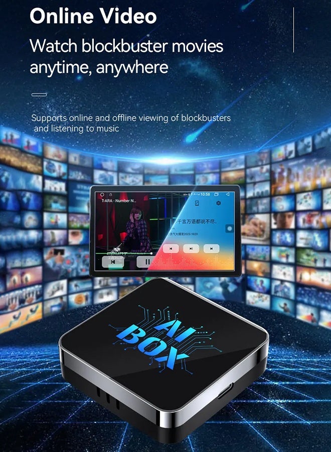 Digisand Wireless CarPlay AI box Adaptor and Android Auto Wireless Adaptor - Magic Link CarPlay Ai Box-Support YouTube/TF Card/U Disk for Wired to Wireless CarPlay Dongle for Wired CarPlay Cars Plug & Play - Image 3