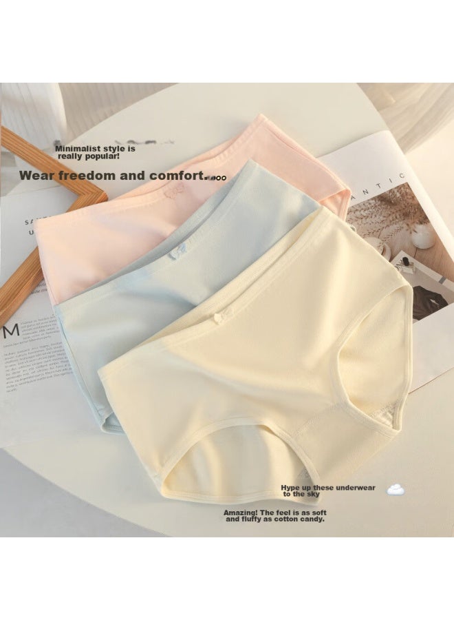 Deanfun Women's Underwear, 95% Cotton, 7a Antibacterial, Solid Color, Simple And Natural Waist, Women's Triangle Briefs, Four Pieces Gift Box, Xxl - Image 4