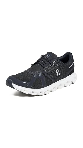 On Women's Cloud 6 Sneakers, Black | White, 7.5 Medium US - Image 1
