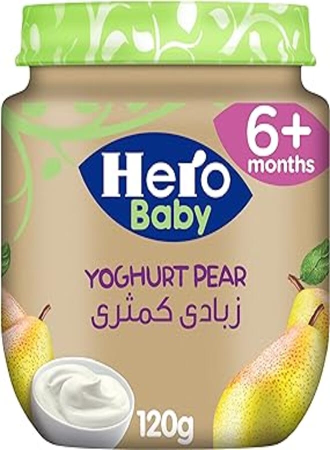 Hero Baby Hero Baby Yoghurt Pear Jar
