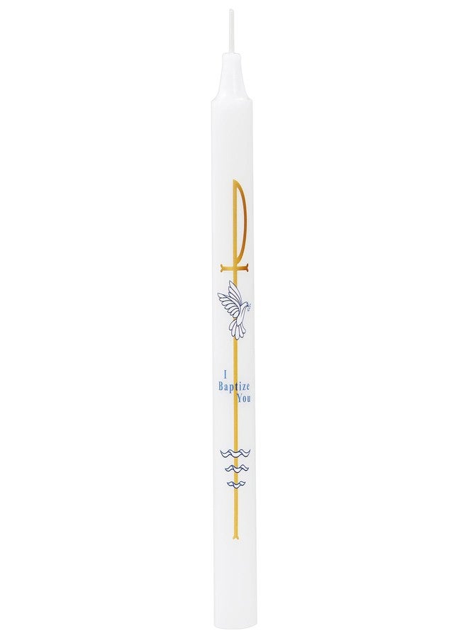 Ohmique Baptism Candle - Baptismal Candles for Boys and Girls, Catholic Baptism Gift - Velas para Bautizo - Velas para Bautizo de Niño - Image 1