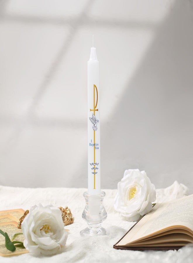 Ohmique Baptism Candle - Baptismal Candles for Boys and Girls, Catholic Baptism Gift - Velas para Bautizo - Velas para Bautizo de Niño - Image 3