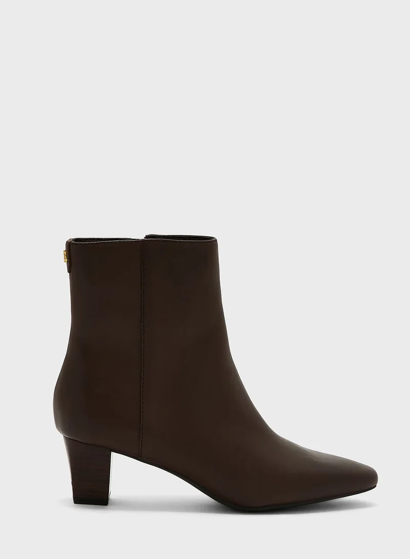Lauren Ralph Lauren Burnished Calf Boots
