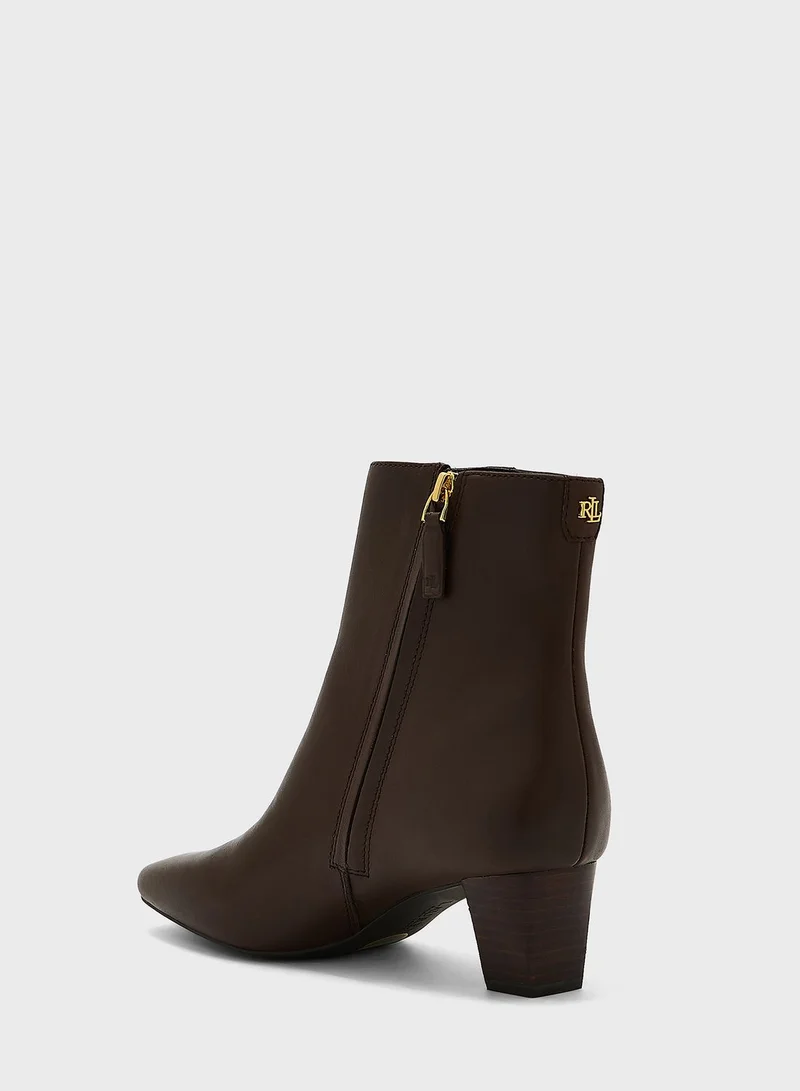 Lauren Ralph Lauren Burnished Calf Boots