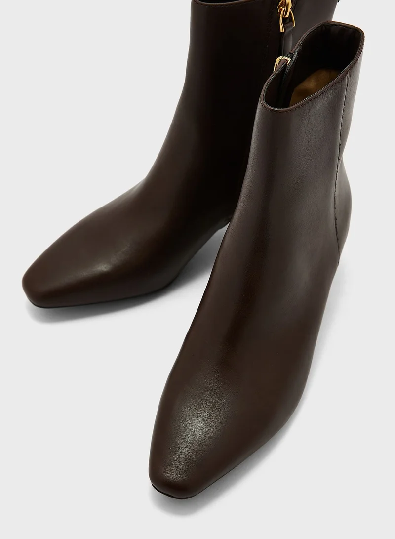 Lauren Ralph Lauren Burnished Calf Boots