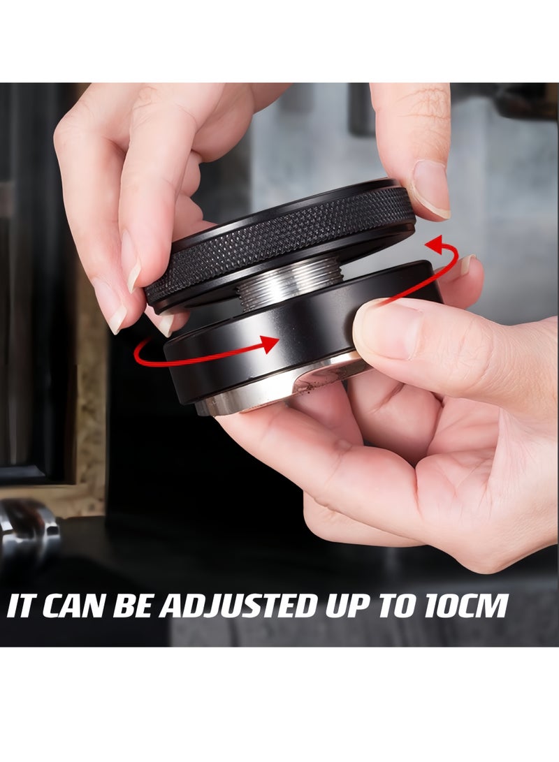 NETTING 53mm Coffee Distributor, 304 Stainless Steel Barista Levelling Tool & Professional Espresso Hand Tampers, AdJustable Depth - Image 4