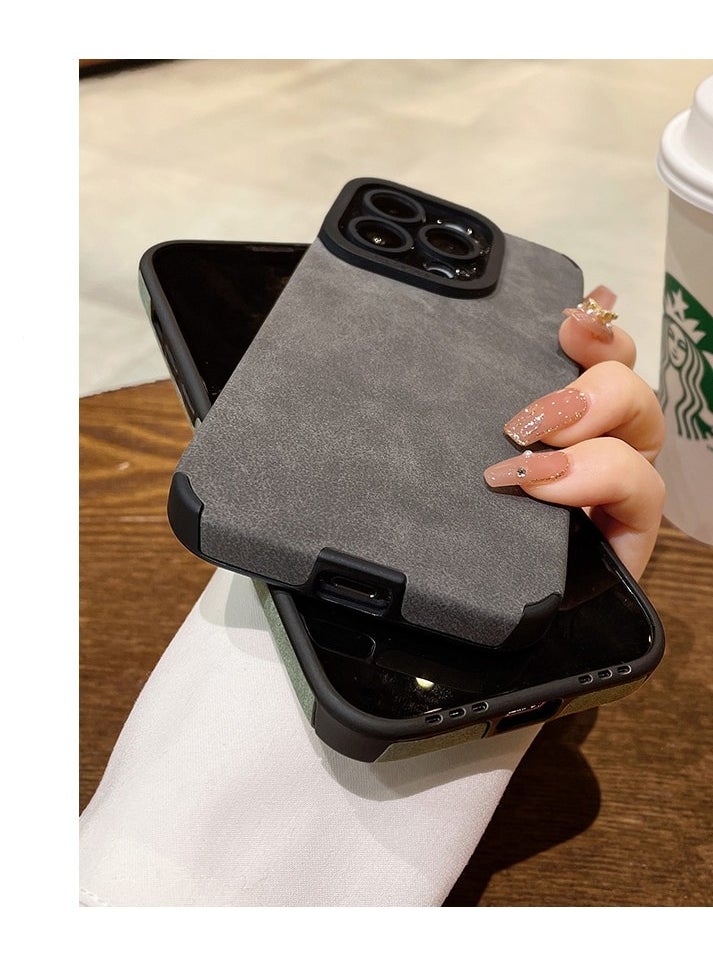 Jomo Store - Luxury PU Leather iPhone 16 Pro Case – Shockproof Lambskin Protective Cover for Men & Women, with Camera Lens Protection, Slim & Durable, Anti-Scratch & Impact-Resistant - Image 1