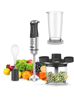 DSP 4 in 1 Hand Blender with Chopper,Whisk,Measuring Beaker,1000W Copper Motor,5 Speed Stick Blender,KM1086,Black  - Image 1