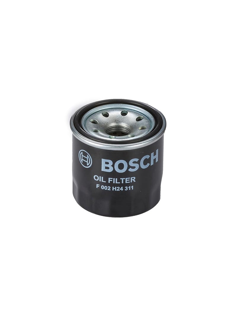 Bosch Oil filter|F002H243118F8| Compatible for Maruti Suzuki 800 (MPFi/Non MPFi), Alto 800cc & 1100 cc, Omni (MPFi/Non MPFi), Zen (MPFi/Non MPFi), Wagon R, Esteem (MPFi/Non MPFi) - Image 1