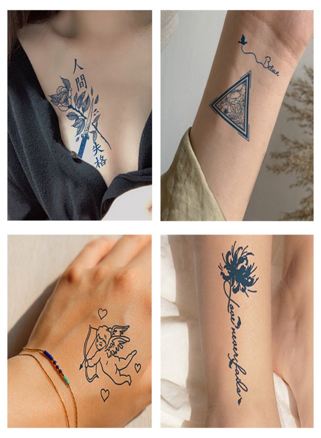 Temporary Tattoos Stickers Waterproof Long-lasting Mixed Styles Optional Body Art Temporary Tattoos for Women & Men - Image 3