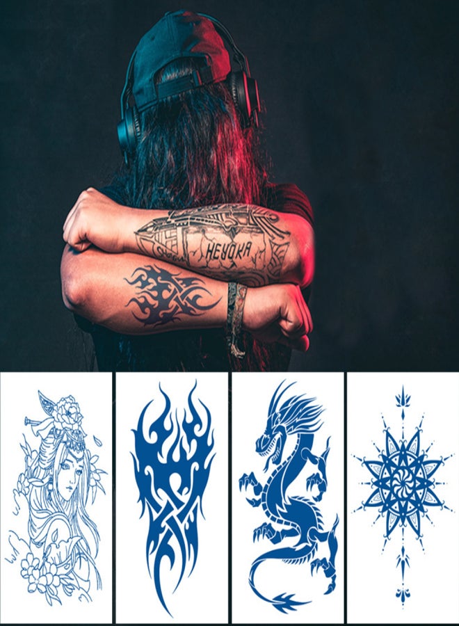 Temporary Tattoos Stickers Waterproof Long-lasting Mixed Styles Optional Body Art Temporary Tattoos for Women & Men - Image 2