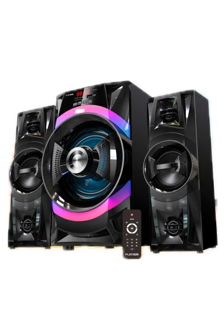 Platinum Computer Amplifier with Bluetooth Connection - AUX Cable - Memory Card Slot - USB Port with Remote Control Model AH-6060 - Image 2