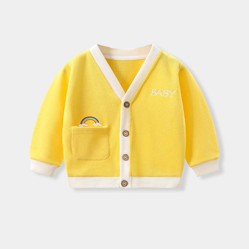 Boys' Cardigan Jacket Autumn Children's Sweater Knitwear Baby Girls' A-Class Toddler Korean Style Children's Clothing - Image 5