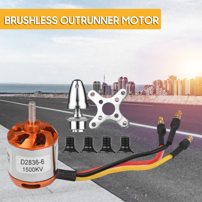 D2836-6 1500KV Brushless Outrunner Motor High Performance for DIY Model Airplane RC Car Mini Multicopter Helicopter Quadcopter - Image 3