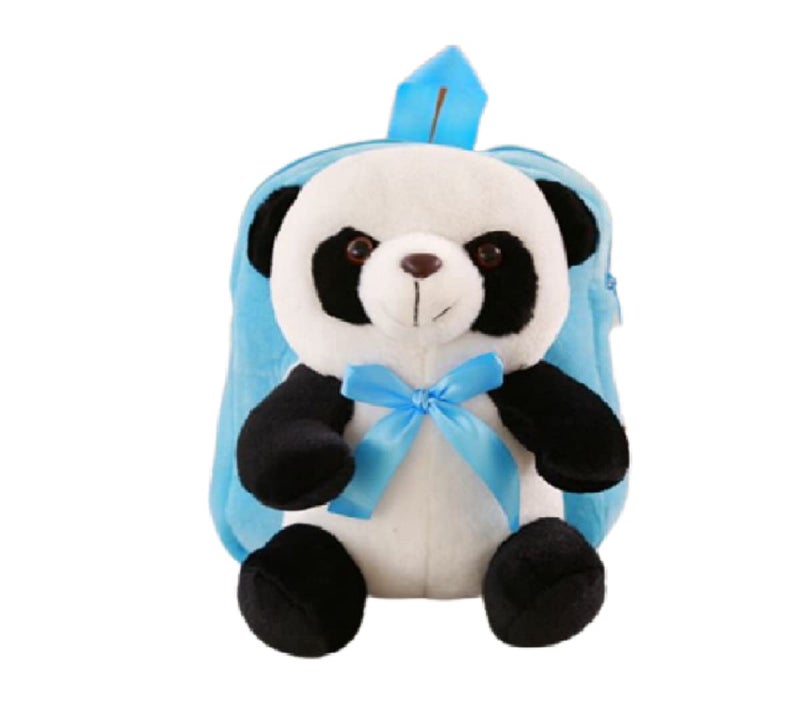 Frantic Kids Soft Animal Cartoon Travelling School Bag Soft Plush Standard 1 Compartment Backpack Boys Girls For 2 To 5 Years Boys/Girls Nursery, Preschool, Picnic(Fullbody_Skypanda), Medium, 10 Litre - Image 1
